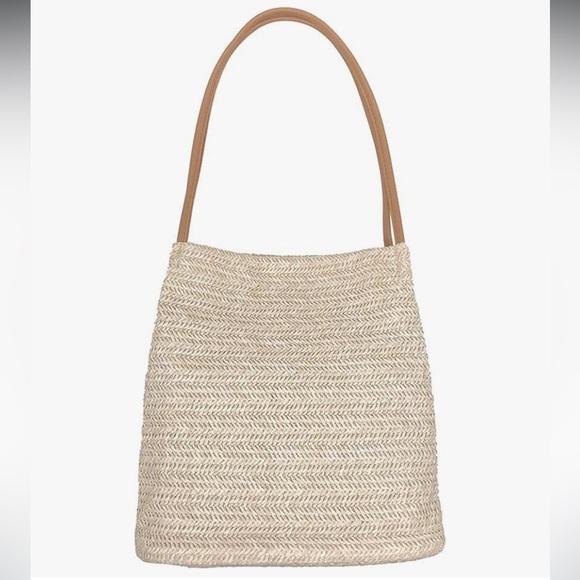 Straw Bucket Shoulder Summer Bag - Picture 1 of 10
